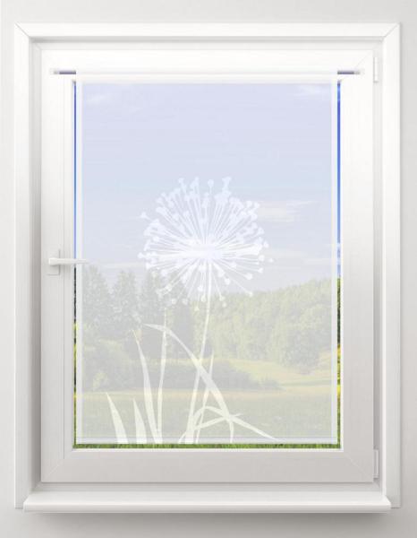 Scheibenhänger Allium 24 – lichtgrau – rechteckig
